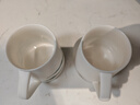 金鑲玉茶杯功夫茶具羊脂玉瓷對杯喝泡茶馬克杯家用送人高檔禮盒 雅素 曬單實(shí)拍圖