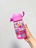 NUBY（努比）新品閃亮輕巧大容量運動水杯防漏便攜兒童吸管杯 獨角獸 415ml 曬單實拍圖