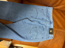 AEMAPE蘋(píng)果男裝純棉春夏薄款男士牛仔褲寬松中腰直筒中老年經(jīng)典全棉父親 【薄款】藍色 32  ( 2尺5) 曬單實(shí)拍圖