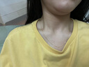 蓓影珠寶 黃金項(xiàng)鏈足金鎖骨鏈女士素金鏈子0字鏈配鏈無墜粗款 細(xì)款 曬單實(shí)拍圖