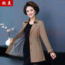 稱(chēng)美中老年女裝薄風(fēng)衣60歲中年媽媽裝春秋季外套短款大碼修身純色上衣 889 卡其 3XL 建議115-125斤 曬單實(shí)拍圖