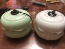 融達 茶葉包裝空盒禮盒裝陶瓷茶葉罐中號密封罐高檔通用綠茶紅定制 清雅白瓷描金套(雙罐+禮盒) 曬單實(shí)拍圖