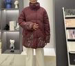 俞兆林（YUZHAOLIN）媽媽冬裝羽絨棉服奶奶冬裝中老年女裝外套老人特大碼加肥太太外套 酒紅色 3XL 建議125-140斤 曬單實拍圖