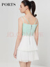 PORTS寶姿春季女裝新品吊帶連衣裙撞色拼接SV8D026QWB005 米白 M (6) 曬單實(shí)拍圖