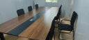 嘉航大小型会议桌长桌6人8人9-15人长方形办公桌 现代洽谈桌办公桌椅组合接待培训俩用职员办公台新款 3.5米*1.4米 实拍图