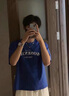 凡衣儂 短袖t恤男寬松潮流百搭ins港風(fēng)半袖夏季潮牌青少年學(xué)生簡(jiǎn)約印花 白色 XL 曬單實(shí)拍圖