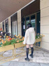 雪萊瓊斯（Shelley Jones）棉服男港風(fēng)潮牌青少年學(xué)生百搭羊羔棉襖子絨冬季加絨加厚棉衣外套 DSB210-MY108 淺灰色 XL 曬單實(shí)拍圖