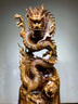 京城世家崖柏金絲楠木根雕工藝品擺件客廳大堂大型落地裝飾品公司開(kāi)業(yè)送禮 陰沉金絲楠（金龍魚(yú)）103*33*59 下單前可咨詢(xún)客服 曬單實(shí)拍圖