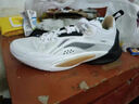 李寧閃擊10籃球鞋男鞋2024支撐籃球專(zhuān)業(yè)競技鞋耐磨靈活運動(dòng)鞋 ABAT085 白黑 ABAT085-5 腳窄正常碼，腳 42 曬單實(shí)拍圖
