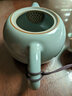 東茗堂（DOMITONG）汝窯茶壺功夫泡茶壺陶瓷開(kāi)片汝瓷單壺高檔家用沖泡茶器天青冰裂釉 汝窯雅青茶壺(西施壺) 225ml 曬單實(shí)拍圖