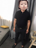 ZINGCHEN【超級涼感冰絲伊力特】ZINGCHEN男士拉鏈短袖polo衫抗皺針織短袖 黑色 XL（160-175斤） 曬單實拍圖