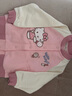 戴維貝拉（DAVE＆BELLA）【Hello Kitty聯(lián)名】兒童外套秋裝女童長袖針織棒球服寶寶衣服 粉色【現(xiàn)貨】 90 cm（建議身高80-90cm） 曬單實拍圖