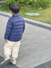 班喜迪兒童羽絨褲冬季2025新款男童女童羽絨服寶寶保暖褲子童裝輕薄冬裝 米色 【杜邦三防】 110 cm 充絨量：26g 曬單實拍圖