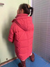 布丁魚(yú)女童羽絨服兒童裝羽絨棉服冬季保暖羽絨棉襖長(zhǎng)款過(guò)膝白鴨絨女孩外 大被子羽絨服西紅色 140碼 曬單實(shí)拍圖