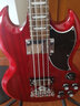 epiphone貝斯SG EB-3 Viola小提琴Allen Woody電貝司Rex Brown雷鳥(niǎo)T-Bird EB-3 Bass紅色CH 曬單實(shí)拍圖