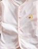 哈咪奇春夏薄款寶寶長(cháng)袖開(kāi)衫上衣兒童純棉紗布T桖嬰兒空調服睡衣 82001蝦紅（純棉） 90cm 曬單實(shí)拍圖