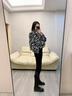 歐絲卡（OSILKA）黑色高腰打底褲女外穿九分褲魔術(shù)褲女士緊身小腳褲加絨顯瘦小腳褲 3扣-長褲加絨(厚絨款) S(建議80-90斤) 曬單實(shí)拍圖