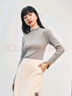 森馬森馬針織衫女短款修身打底衫氣質(zhì)冬季套頭衫女士百搭 煙灰銀20307 155/80A/S 曬單實(shí)拍圖