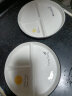 尚行知是陶瓷分格餐盘减脂创意一人食餐具套装家用大人早餐碟子三格分餐盘 8英寸3格分餐盘1个橙子 实拍图