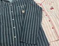 蕉內520H睡衣男女士法蘭絨長(cháng)袖長(cháng)褲家居服情侶套裝帶杯秋冬季微絨保暖 【女士】蘋(píng)果-水晶藍 L 曬單實(shí)拍圖