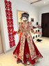 泰勒馬丁秀禾服新娘婚紗2025新款新中式古裝嫁衣出閣結婚服鳳冠霞帔龍鳳褂HF007L 曬單實(shí)拍圖