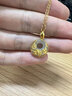 完美愛(ài)平安扣黃金項鏈女足金和田玉吊墜女生生日禮物送女友老婆輕奢小眾 足金玫瑰花和田玉吊墜+925鏈子 曬單實(shí)拍圖