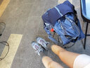 injinji雙層襪內(nèi)襪五指襪coolmax長筒運動襪子保暖透氣吸汗分五趾襪 淺灰色(內(nèi)襯襪) S(37-40) 曬單實拍圖