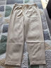 帕羅（PALUOPO）秋冬高腰長(cháng)褲休閑褲女士直筒褲顯瘦寬松抽繩松緊腰褲子 米白 2XL 175/80A 曬單實(shí)拍圖