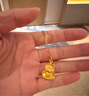六福珠寶七夕禮物 足金生肖鼠守護(hù)使者葫蘆黃金吊墜不含項(xiàng)鏈計(jì)價(jià) 約3.47克 曬單實(shí)拍圖
