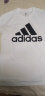 阿迪达斯 （adidas） 短袖男 24夏季运动服三叶草体恤休闲透气圆领半袖纯棉T恤上衣男 纯棉透气/白色/主图款 XL 实拍图