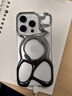 怒喵適用iphone16promax手機殼男女情侶款蘋(píng)果15pro手機殼新款鏤空輕奢潮個(gè)性時(shí)尚小眾極簡(jiǎn)保護套磁吸 iPhone16 Pro  銀黑漸變高光 曬單實(shí)拍圖