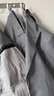 海瀾之家（HLA）西服套裝男春季輕商務(wù)時(shí)尚西裝套裝男 中灰05【西服+西褲】 4XL 185/104B 推薦170~180斤 曬單實(shí)拍圖