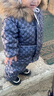 G.DUCKKIDS兒童羽絨服套裝冬季新款嬰幼兒寶寶背帶羽絨褲男童女童羽絨服外套 灰色 90 cm 曬單實拍圖