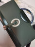 ANDSEEYOU情人節真皮手拿包女包2026新款春夏時(shí)尚氣質(zhì)女士手提包斜挎包小包 墨綠色  曬單實(shí)拍圖