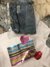 丹珠娜休閑褲牛仔套裝女歐洲站春夏裝新款韓版亮片短袖T恤牛仔褲兩件裝 白色T恤上衣+牛仔褲 M 曬單實(shí)拍圖