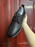 老爺車(chē)皮鞋男真皮透氣新款防滑系帶中老年爸爸鞋休閑男士皮鞋鏤空涼皮鞋 LYC69203黑色[單鞋款] 41 曬單實(shí)拍圖
