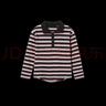 ASK JUNIOR女童長(cháng)袖T恤2025秋裝條紋兒童翻領(lǐng)polo打底衫 條紋 150 曬單實(shí)拍圖