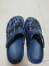 夏季男士休閑拖鞋個(gè)性大頭涼鞋青少年防滑洞洞鞋帶后跟兩用涼拖潮 ZY-1881藍色 標準碼 39 曬單實(shí)拍圖