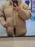 NASA WASSUP官方潮牌聯(lián)名棉服男秋冬季立領(lǐng)拼色面包服青少年百搭保暖羽絨棉衣 咖色撞卡其 M（建議95-110斤） 曬單實拍圖