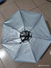 尚官（SingleLady）釣魚頭戴式傘帽雙層雨傘帽 遮陽防雨風(fēng)曬 戶外垂釣成人折疊釣魚傘 雨滴藍(lán)【雙層76cm】贈(zèng)冰絲袖套 曬單實(shí)拍圖