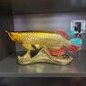 吉善緣全銅金龍魚(yú)擺件如魚(yú)得水客廳酒柜公司辦公室喬遷新居開(kāi)業(yè)工藝禮品 金龍魚(yú)（彩金色） 曬單實(shí)拍圖