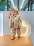 G.DUCKKIDS童裝男童套裝秋冬裝洋氣加絨加厚三件套寶寶冬季馬甲衛衣嬰兒童 卡其色 三件套 100 cm 曬單實(shí)拍圖