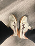 亞瑟士ASICS運動休閑鞋男女同款板鞋復古時尚運動鞋COURT MZ 2.0 奶白色/卡其色 39.5 曬單實拍圖