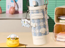 杯具熊（BEDDYBEAR）正品兒童保溫杯316不銹鋼男女大容量戶(hù)外學(xué)生水杯禮物 玩潮吸管杯-木馬大耳狗 480ml 曬單實(shí)拍圖