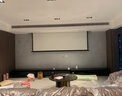 經(jīng)科（JK）投影電動幕布/投影儀幕布家用/玻纖幕布  透聲幕抗光幕布 玻纖拉繩(電源左出) 100英寸16比9 曬單實拍圖