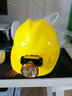 帶燈的安全帽工地施工超亮帶燈頭盔充電長(cháng)續航安全帽 礦燈 防爆礦工帽煤礦礦山帽防水燈 礦燈+黃色安全帽 曬單實(shí)拍圖