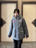 波司登（BOSIDENG）羽絨服太空聯(lián)名新國標90絨男女情侶短款3.0科技保暖外套 星辰深灰8A18 S 160/84A 曬單實(shí)拍圖
