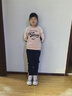 FILA【螨消消】斐樂(lè )童裝兒童加絨衛衣冬季新款女大童套頭上衣 蘿莉粉-PK 160 曬單實(shí)拍圖