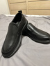 富貴鳥(niǎo)皮鞋男秋冬季新款商務(wù)休閑真皮一腳蹬德比鞋中老年人爸爸男士皮鞋 FG0190黑色 40 曬單實(shí)拍圖
