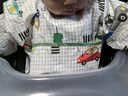 美芯美棉罩衣寶寶男女幼兒園輔食吃飯防水防臟嬰兒飯兜圍兜兒童反穿衣圍裙 長(zhǎng)袖小汽車(chē)(胸前掛兜更好兜食) 110 (建議2-4歲,身高90-110cm) 曬單實(shí)拍圖